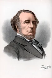 Richard Monckton Milnes, 1er Baron Houghton, poète et homme politique anglais, c. 1890