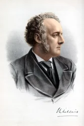 Sir John Everett Millais, 1er baronnet, peintre et illustrateur britannique, vers 1890