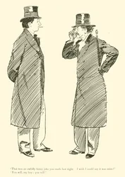 Caricature de Phil May, des années 1890