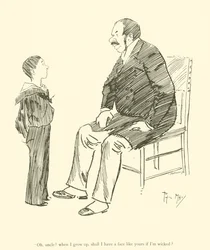 Caricature de Phil May, des années 1890