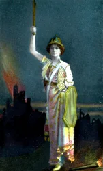 Zena Dare 1887-1975, chanteuse et actrice anglaise, 1908