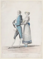 Anglais en habit, de Collections de Costumes dessinés