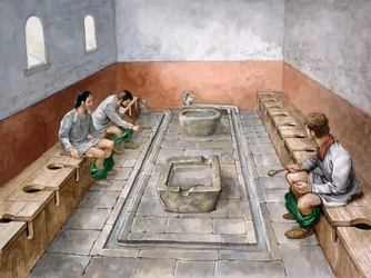 Latrines romaines, IIe siècle, vers 1990-2010