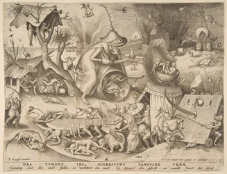 Colère Ira, de la série Les Sept Péchés Capitaux, 1558