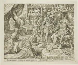 Judith présentée à Holopherne, planche cinq de L