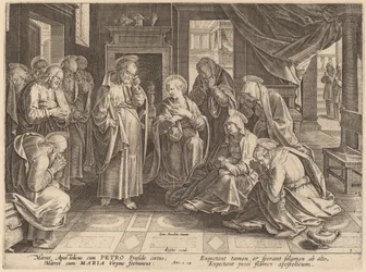 La Rencontre des apôtres et des femmes dans la chambre haute