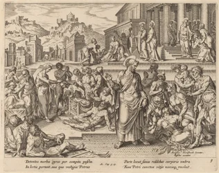 Saint Pierre guérissant les malades de son ombre