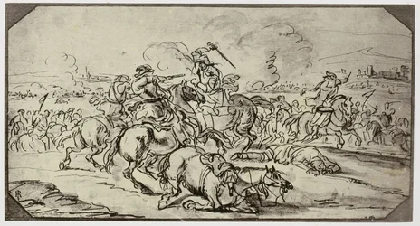 Borgognone, Une bataille