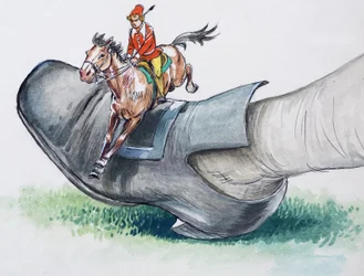 Les voyages de Gulliver, extrait du "Trésor".