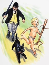 The Chase, illustration tirée de "The Water Babies" de Charles Kingsley