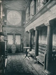 Hall de marbre au No 1 Holland Park, 1898