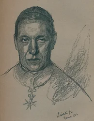 Croquis-portrait de Son Éminence le Cardinal Rampolla, 1900 1901-1902