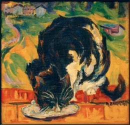 Chat mangeant