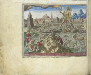 Le Colosse de Rhodes de la série Les Huit Merveilles du Monde, 1572