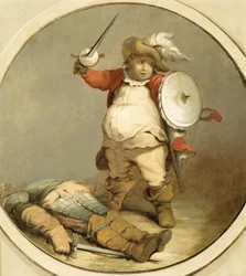 Falstaff avec le corps de Hotspur, vers 1786