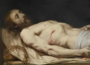 Le Christ mort déposé sur son linceul (détail)