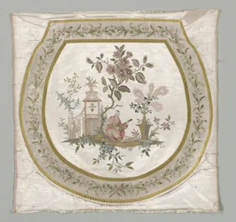 Tapisserie pour un siège de chaise, vers 1743-1774