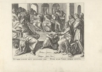 Christ guérissant une femme infirme
