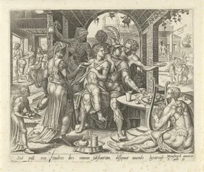 Le fils prodigue dilapide son héritage (Gelijkenis van de verloren zoon)