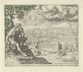 Jonas est assis sous l’arbre miraculeux. Histoire de Jonas (titre de la série)