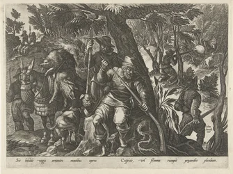 Chasse au sanglier avec fusils