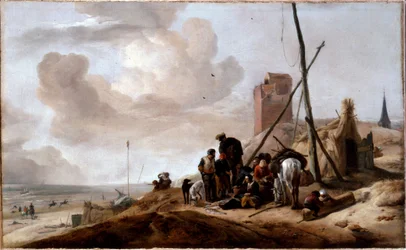 Une scène côtière