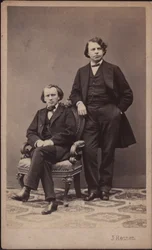 Johannes Brahms 1833-1897 et Josef Joachim 1831-1907, 1867