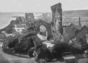 Hastings. Le Château, 1907