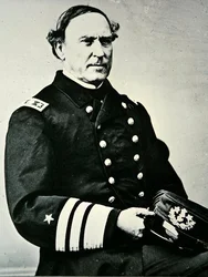 Portrait de David Glasgow Farragut; a capturé la Nouvelle-Orléans en 1862 et Mobile Bay