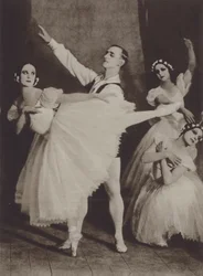 Pavlova avec Novikoff dans "Chopiniana"