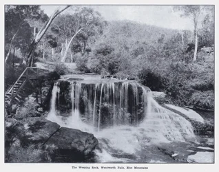 Le Rocher Pleureur, Wentworth Falls, Montagnes Bleues