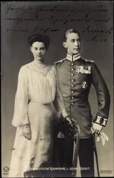 Prince héritier allemand avec fiancée, Friedrich Wilhelm, RPH