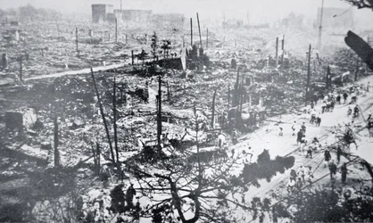 Tokyo après le tremblement de terre de Kanto