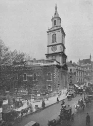 Église de St Botolph-without-Bishopsgate, City de Londres, vers 1890-1911