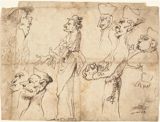 Caricatures de clercs et prêtres