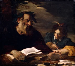 Homère dictant ses poèmes, 17ème siècle