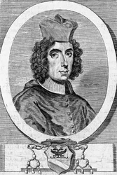Portrait de Giambattista Rubini (1642-1707), cardinal et évêque italien, gravure