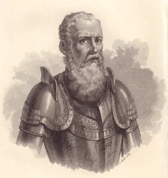 Portrait du chef militaire italien Ezzelino III da Romano ou Ecelino da Romano (1194-1259)