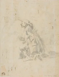 Homme agenouillé s