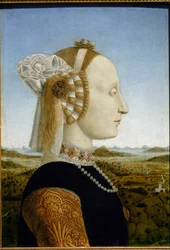 Portrait de Battista Sforza, épouse de Federico da Montefeltro, vers 1465