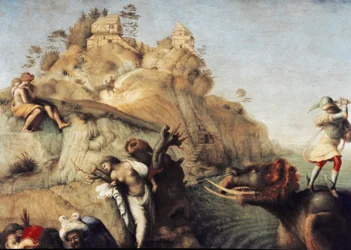 Persée libérant Andromède (détail)