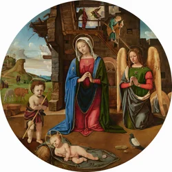 La Nativité avec le petit Saint Jean