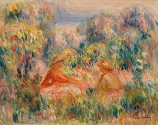 Deux femmes dans un paysage
