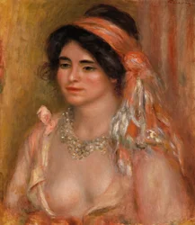 Femme aux cheveux noirs (Jeune femme aux cheveux noirs, buste)