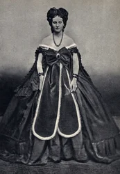 Portrait de la « demi-mondaine », la Castiglione par Pierson. Photographie, fin du 19e siècle