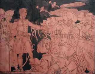 Napoléon Ier (1769-1821) recevant la reddition des chefs égyptiens pendant la campagne d