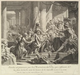 Sancho poursuivi par les garçons de cuisine du duc, XVIIIe siècle
