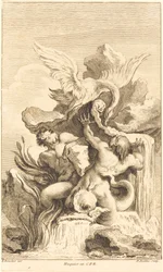 Deux tritons et un cygne