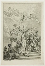 Allégorie du mariage du Dauphin Louis avec l
