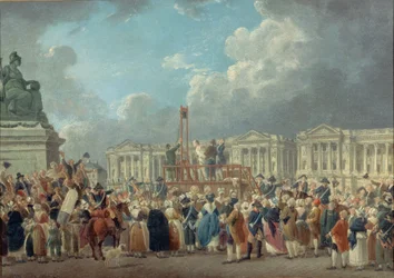 Une exécution place de la Révolution, vers 1793